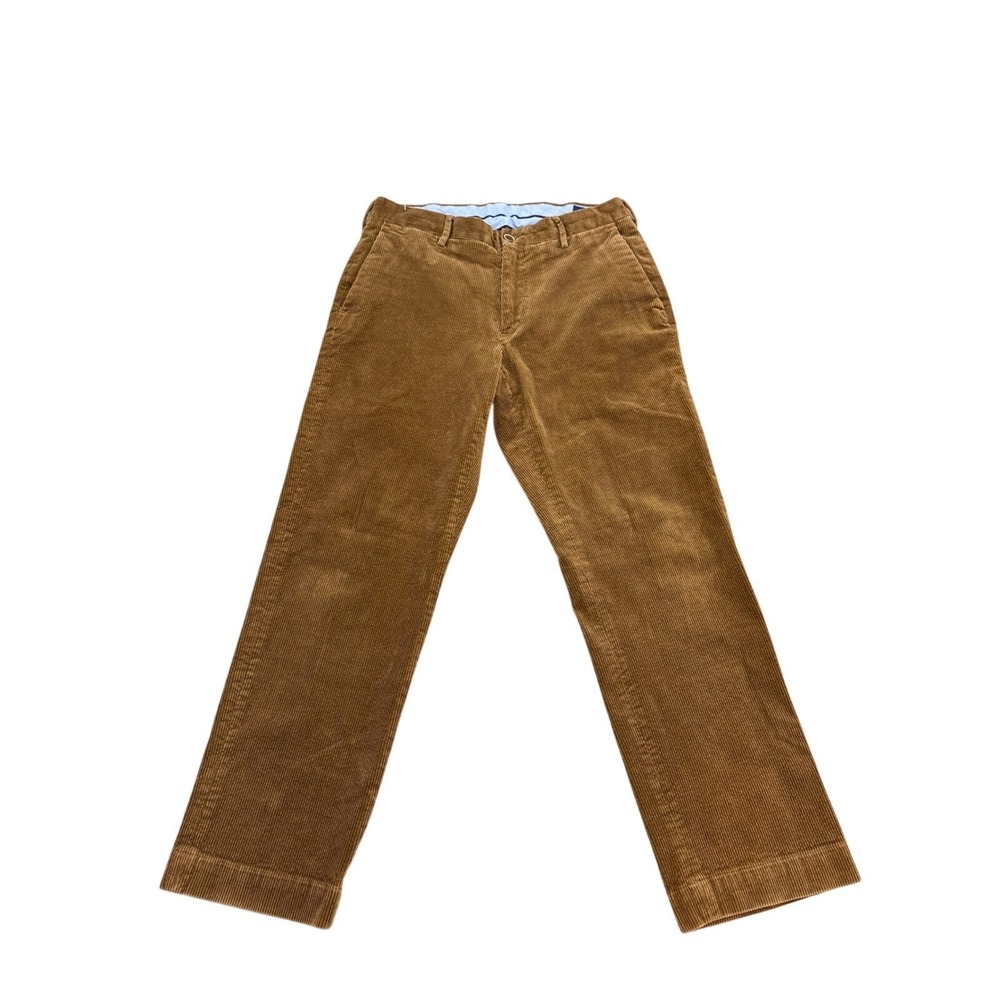 Polo Ralph Lauren Mens Brown‎ Corduroy Classic Fit Pants 32x30 Stretch Cotton